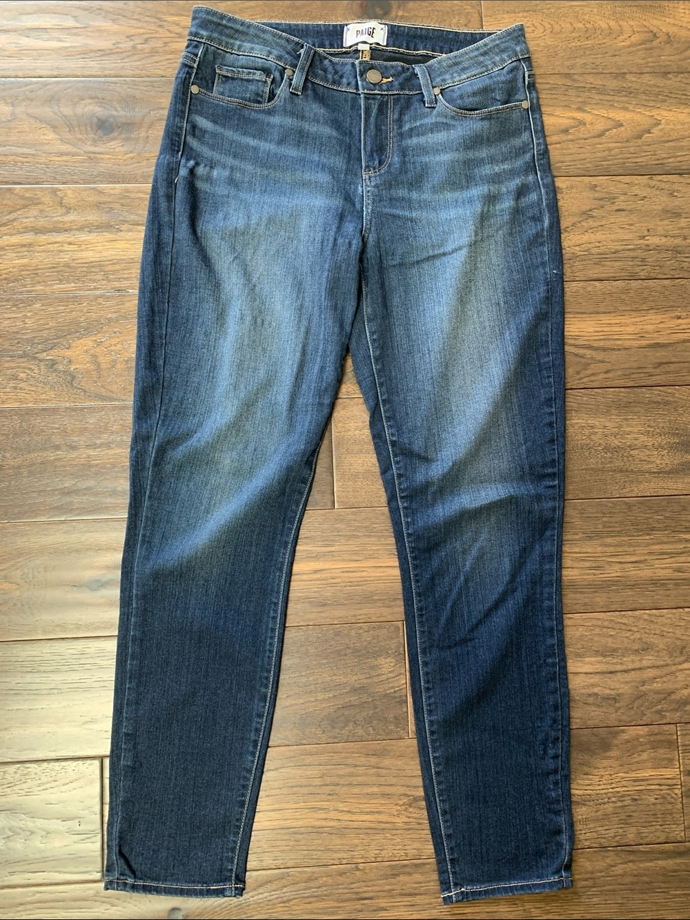 PAIGE Classic Indigo Slim Denim Jeans . Verdugo Ankle.Pre-Owned. Size:30x28